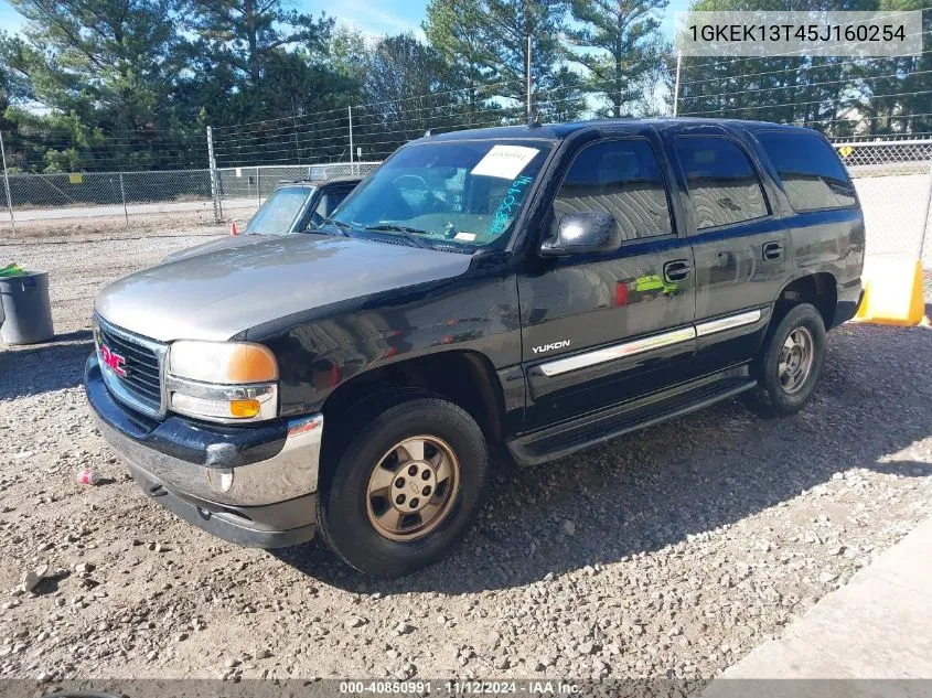 2005 GMC Yukon Slt VIN: 1GKEK13T45J160254 Lot: 40850991