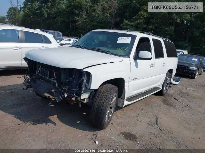 2006 GMC Yukon Xl 1500 Denali VIN: 1GKFK66U56J156771 Lot: 39967550