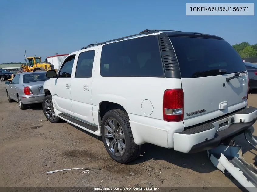 2006 GMC Yukon Xl 1500 Denali VIN: 1GKFK66U56J156771 Lot: 39967550