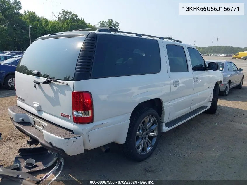 2006 GMC Yukon Xl 1500 Denali VIN: 1GKFK66U56J156771 Lot: 39967550