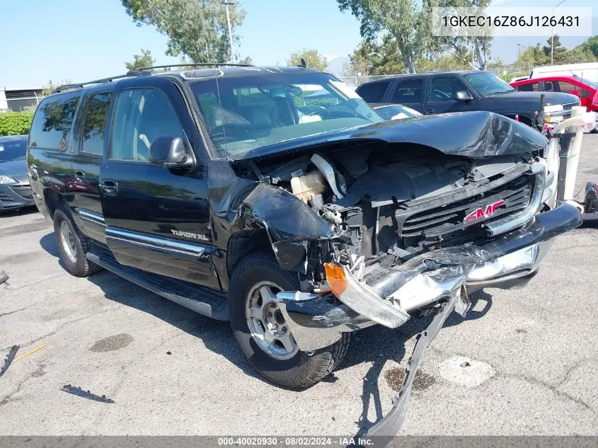 2006 GMC Yukon Xl 1500 Slt VIN: 1GKEC16Z86J126431 Lot: 40020930