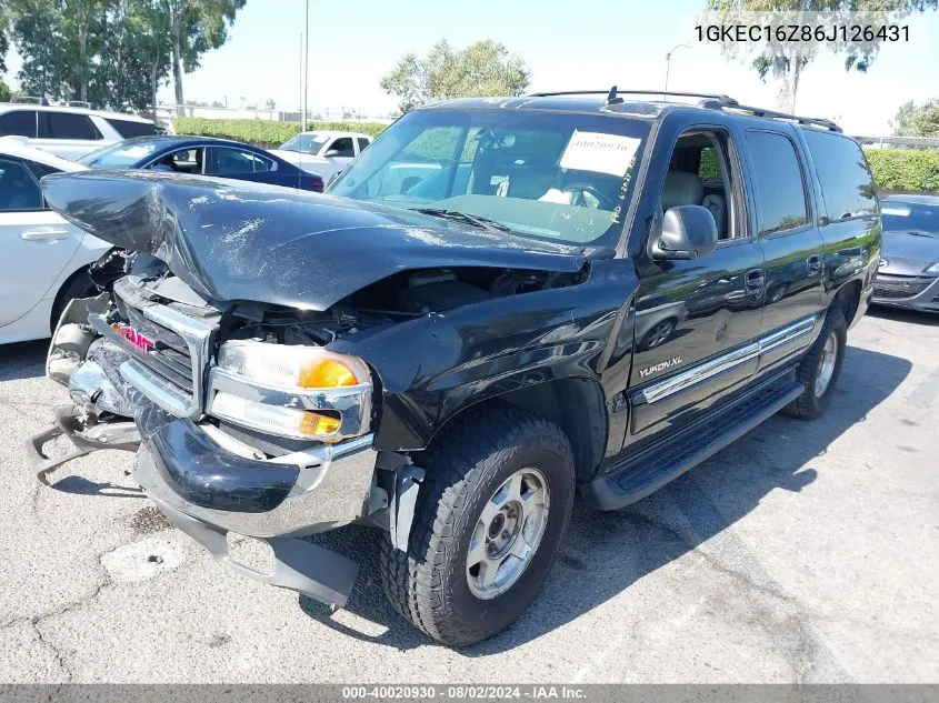 2006 GMC Yukon Xl 1500 Slt VIN: 1GKEC16Z86J126431 Lot: 40020930