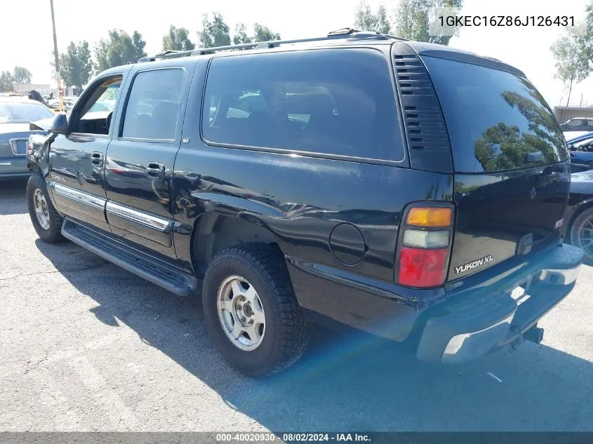 2006 GMC Yukon Xl 1500 Slt VIN: 1GKEC16Z86J126431 Lot: 40020930