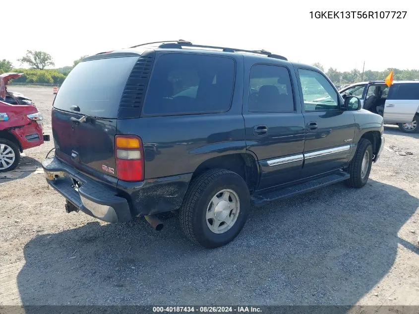 2006 GMC Yukon Sle VIN: 1GKEK13T56R107727 Lot: 40187434