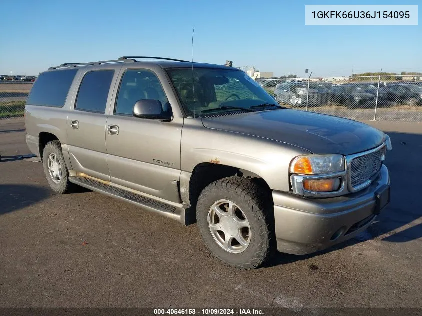 2006 GMC Yukon Xl Denali VIN: 1GKFK66U36J154095 Lot: 40546158