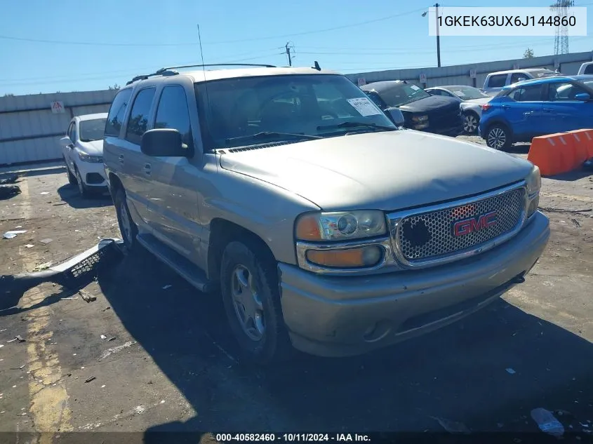 2006 GMC Yukon Denali VIN: 1GKEK63UX6J144860 Lot: 40582460