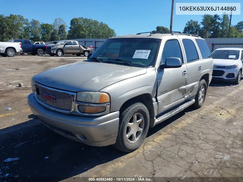 2006 GMC Yukon Denali VIN: 1GKEK63UX6J144860 Lot: 40582460