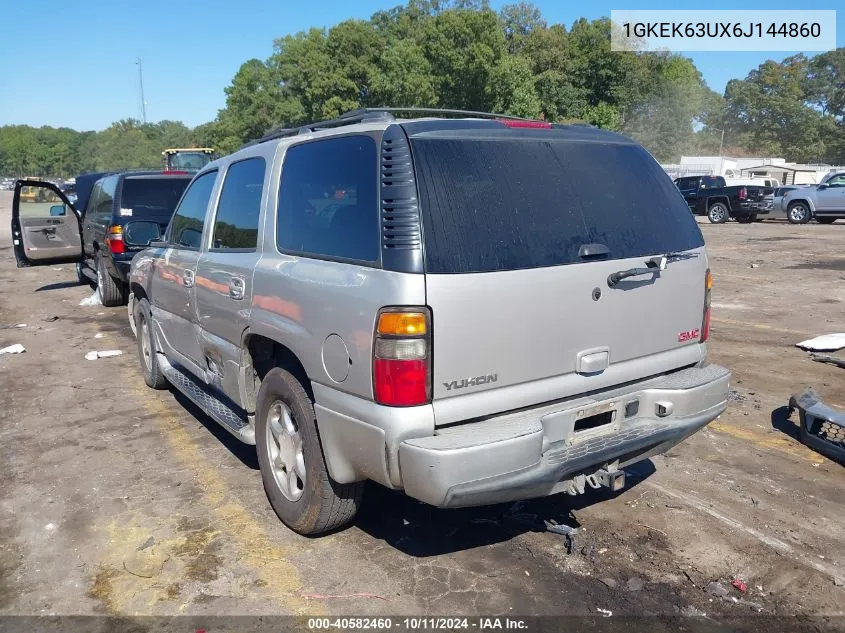 2006 GMC Yukon Denali VIN: 1GKEK63UX6J144860 Lot: 40582460