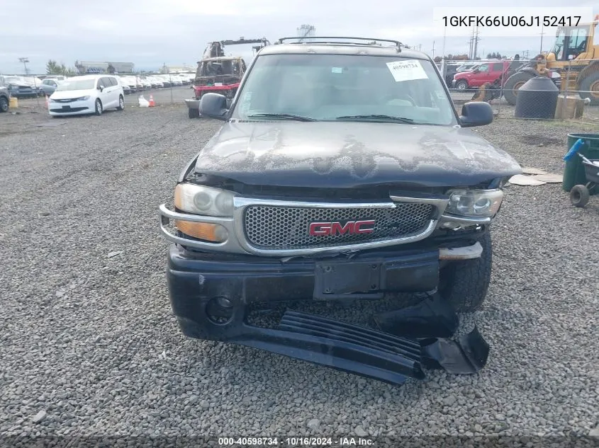 1GKFK66U06J152417 2006 GMC Yukon Xl 1500 Denali