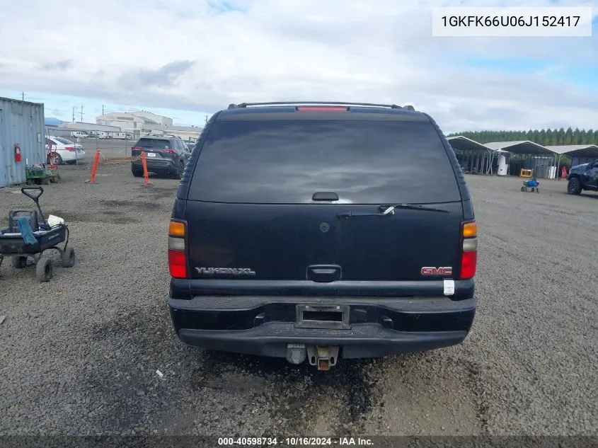 1GKFK66U06J152417 2006 GMC Yukon Xl 1500 Denali