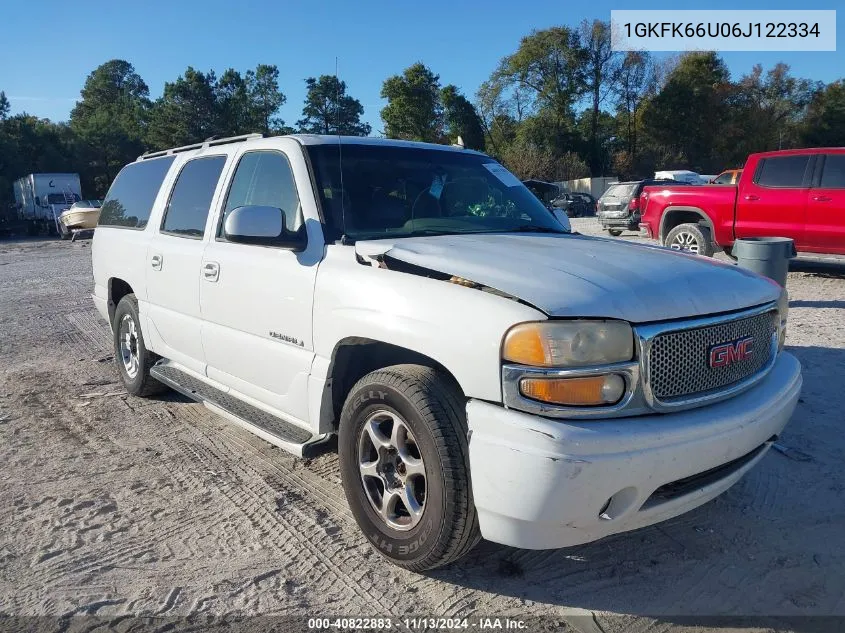 2006 GMC Yukon Xl Denali Denali VIN: 1GKFK66U06J122334 Lot: 40822883