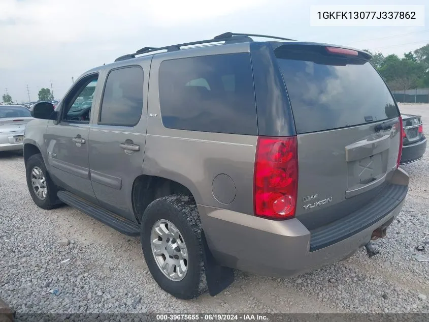 2007 GMC Yukon Slt VIN: 1GKFK13077J337862 Lot: 39675655