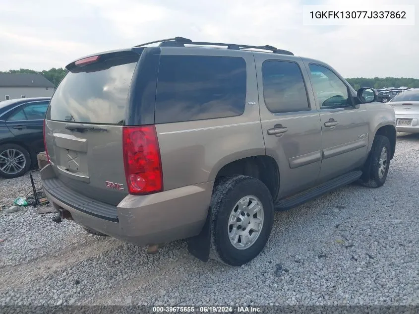 2007 GMC Yukon Slt VIN: 1GKFK13077J337862 Lot: 39675655