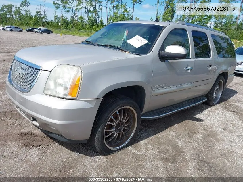 2007 GMC Yukon Xl 1500 Denali VIN: 1GKFK66857J228119 Lot: 39902238