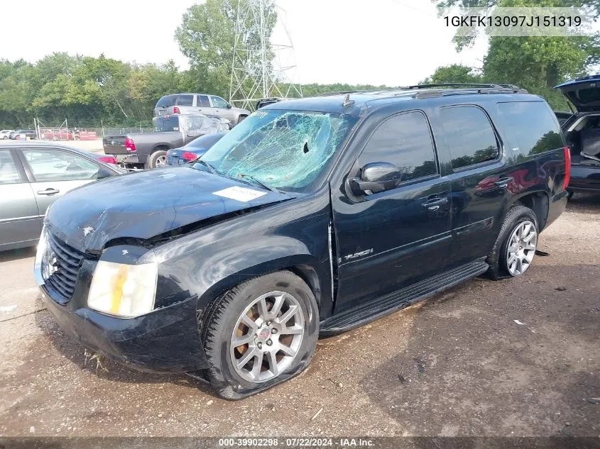 1GKFK13097J151319 2007 GMC Yukon Slt