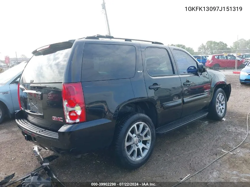 1GKFK13097J151319 2007 GMC Yukon Slt