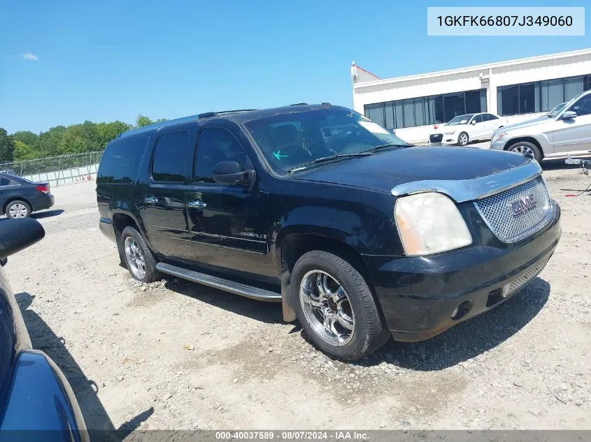 2007 GMC Yukon Xl 1500 Denali VIN: 1GKFK66807J349060 Lot: 40037589