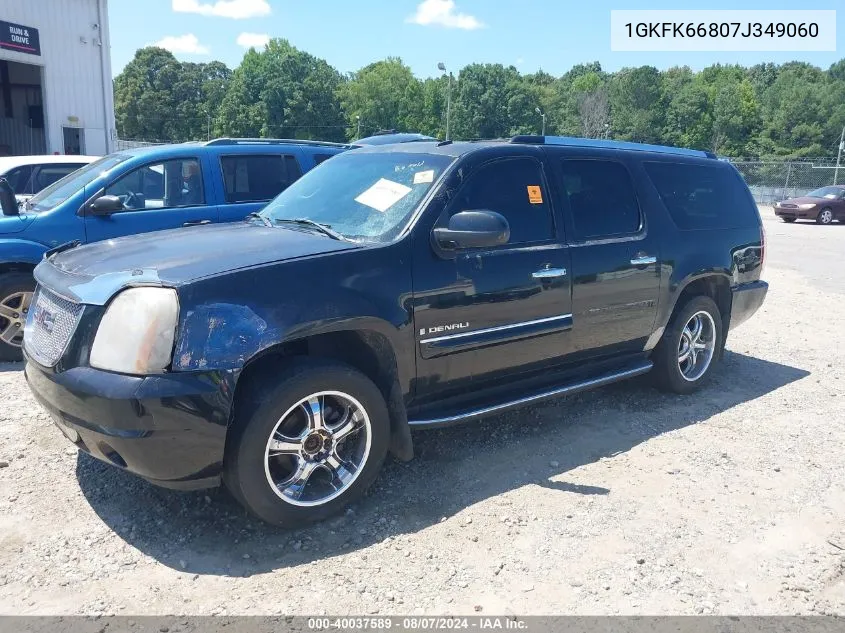 2007 GMC Yukon Xl 1500 Denali VIN: 1GKFK66807J349060 Lot: 40037589