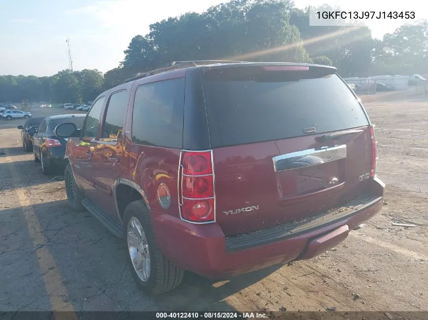 2007 GMC Yukon Slt VIN: 1GKFC13J97J143453 Lot: 40122410