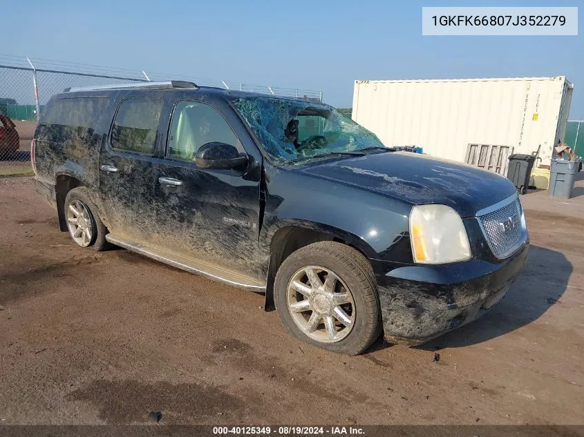 2007 GMC Yukon Xl 1500 Denali VIN: 1GKFK66807J352279 Lot: 40125349