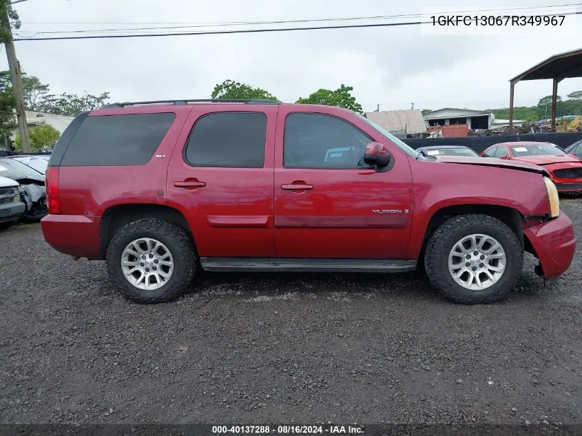 2007 GMC Yukon Slt VIN: 1GKFC13067R349967 Lot: 40137288