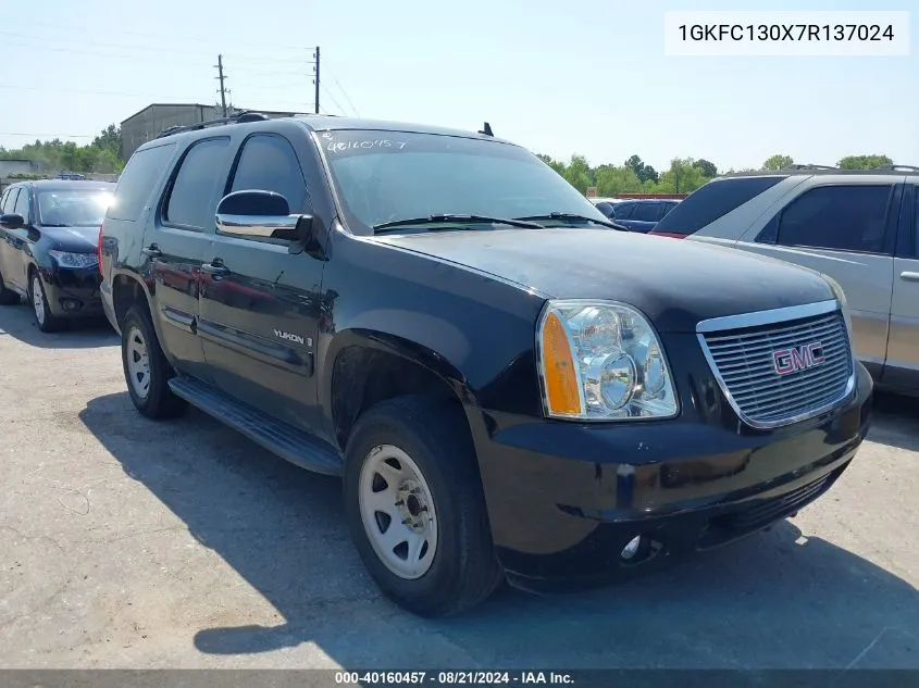 2007 GMC Yukon Slt VIN: 1GKFC130X7R137024 Lot: 40160457