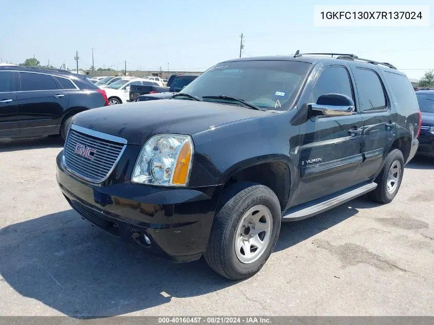 2007 GMC Yukon Slt VIN: 1GKFC130X7R137024 Lot: 40160457