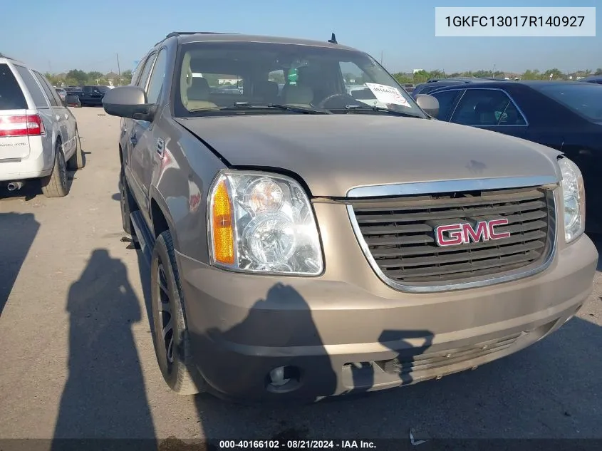 2007 GMC Yukon VIN: 1GKFC13017R140927 Lot: 40166102