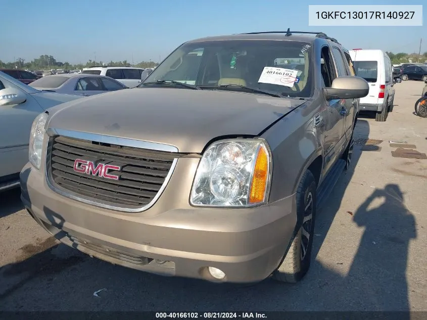 2007 GMC Yukon VIN: 1GKFC13017R140927 Lot: 40166102