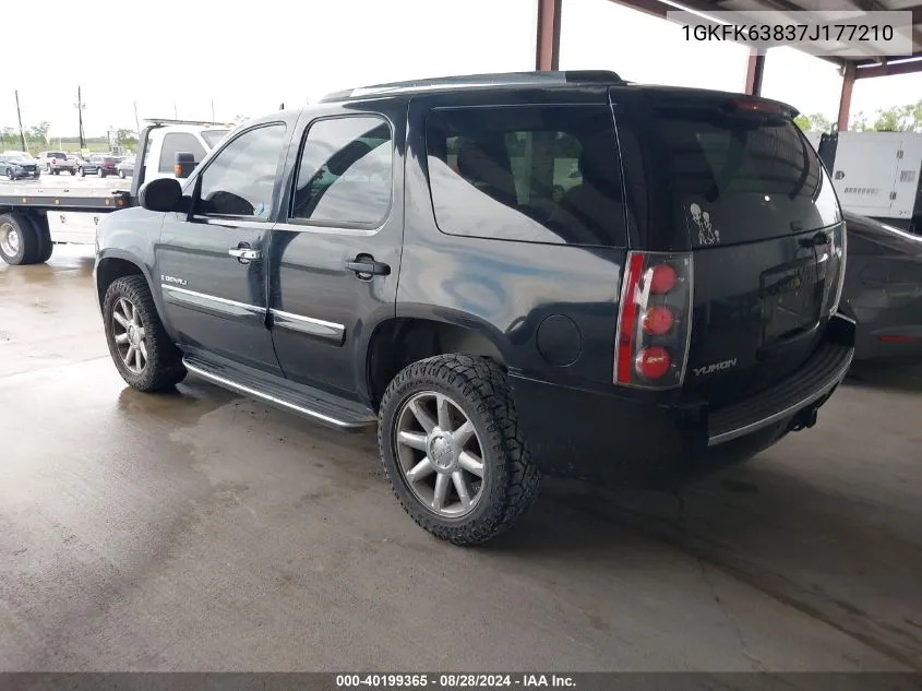 2007 GMC Yukon Denali VIN: 1GKFK63837J177210 Lot: 40199365