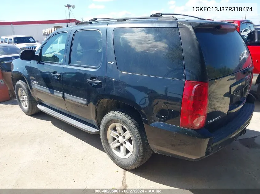 2007 GMC Yukon Slt VIN: 1GKFC13J37R318474 Lot: 40205067