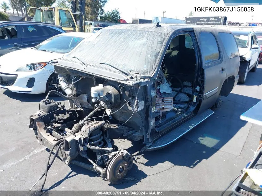 2007 GMC Yukon Denali VIN: 1GKFK63867J156058 Lot: 40208751