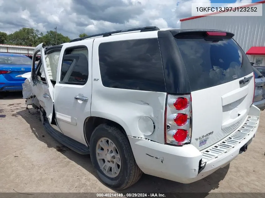 2007 GMC Yukon Slt VIN: 1GKFC13J97J123252 Lot: 40214149