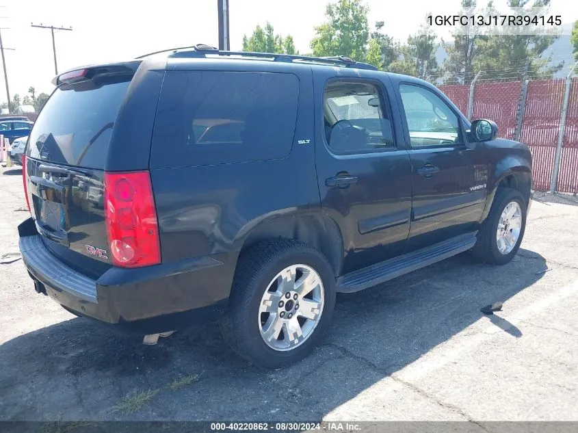 2007 GMC Yukon Slt VIN: 1GKFC13J17R394145 Lot: 40220862