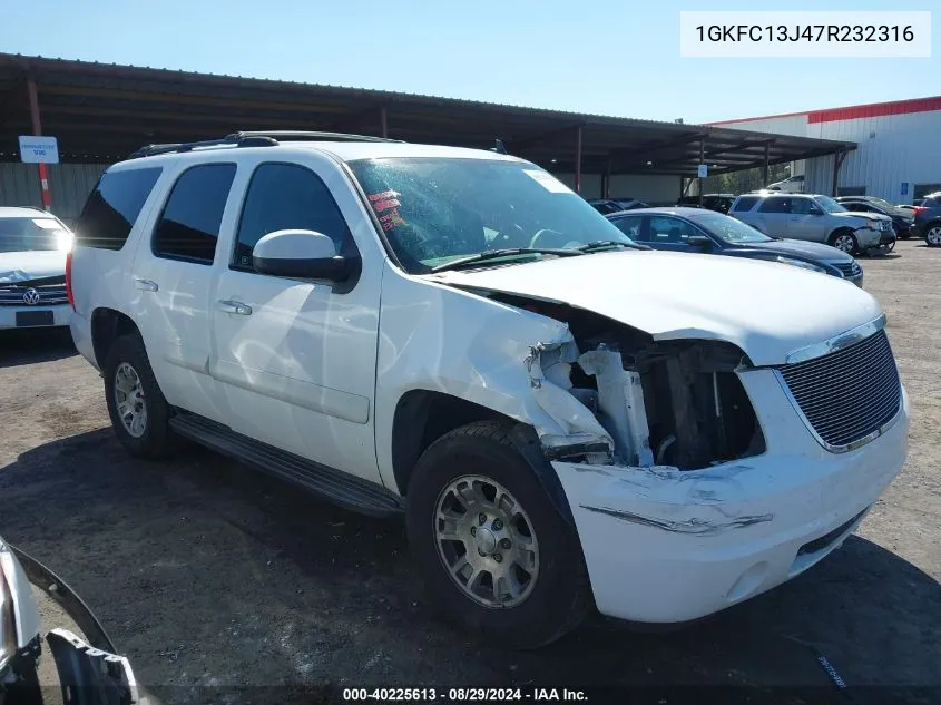 2007 GMC Yukon Commercial Fleet VIN: 1GKFC13J47R232316 Lot: 40225613