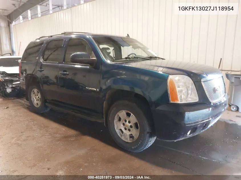 2007 GMC Yukon Slt VIN: 1GKFK13027J118954 Lot: 40251973