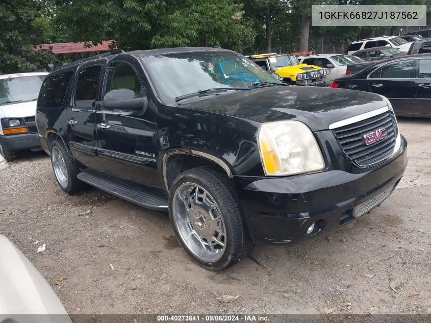 2007 GMC Yukon Xl 1500 Denali VIN: 1GKFK66827J187562 Lot: 40273641