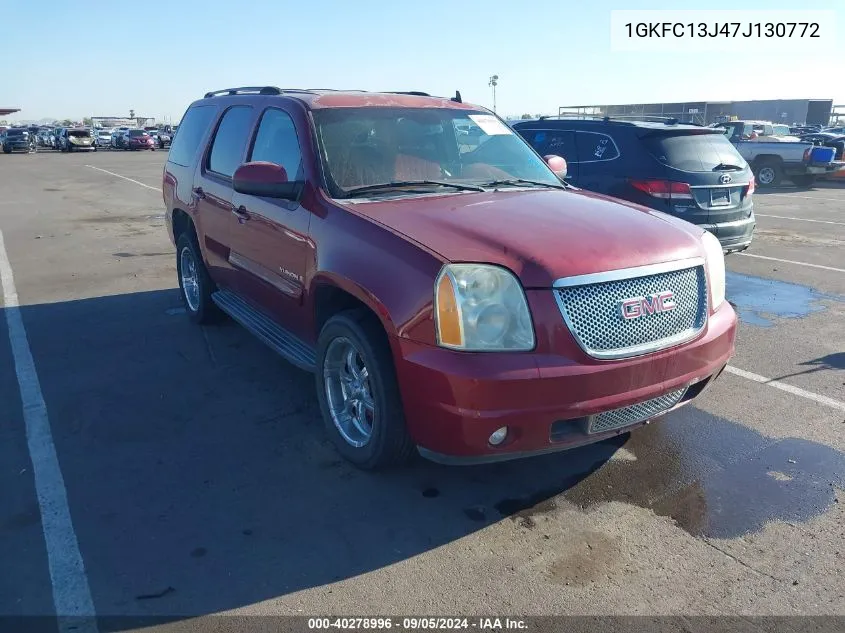 2007 GMC Yukon Sle VIN: 1GKFC13J47J130772 Lot: 40278996