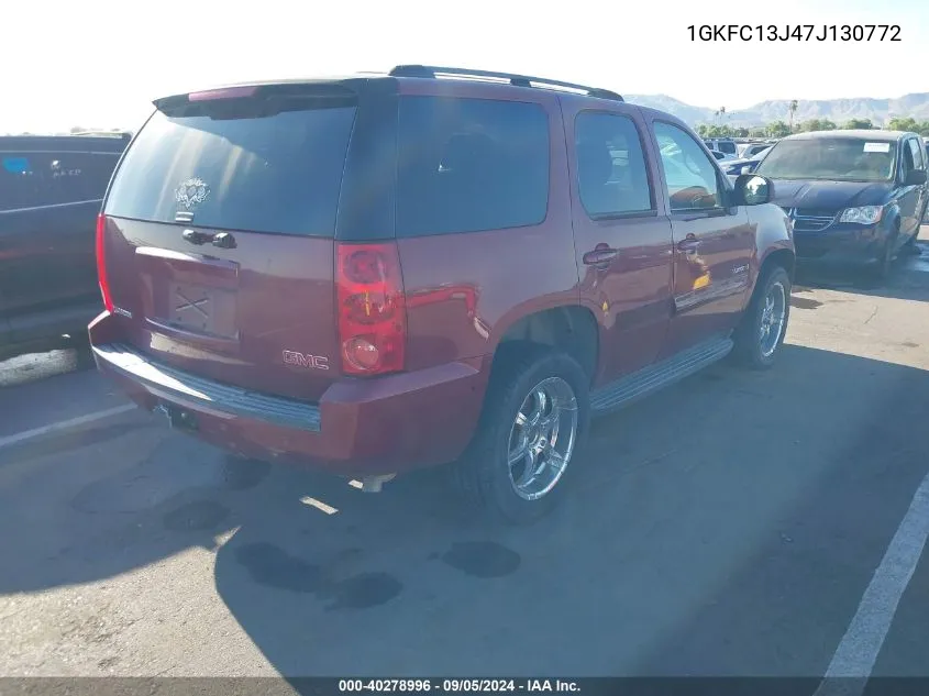 2007 GMC Yukon Sle VIN: 1GKFC13J47J130772 Lot: 40278996