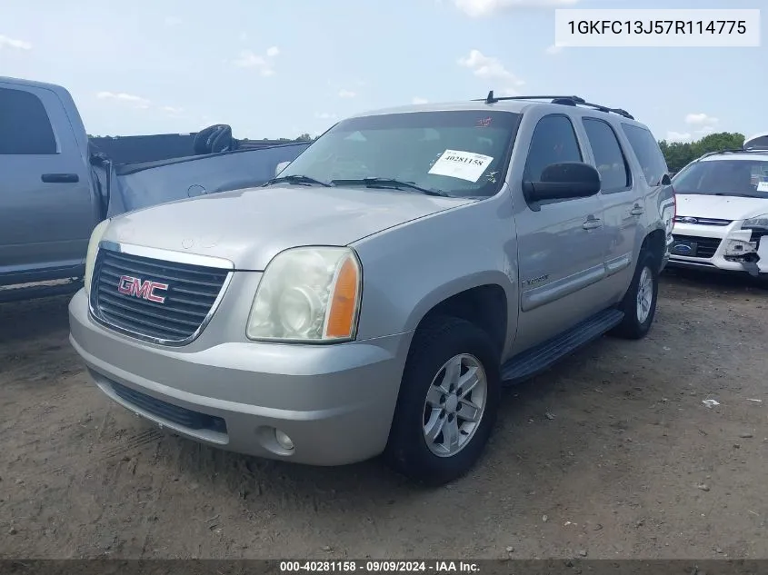 1GKFC13J57R114775 2007 GMC Yukon Slt