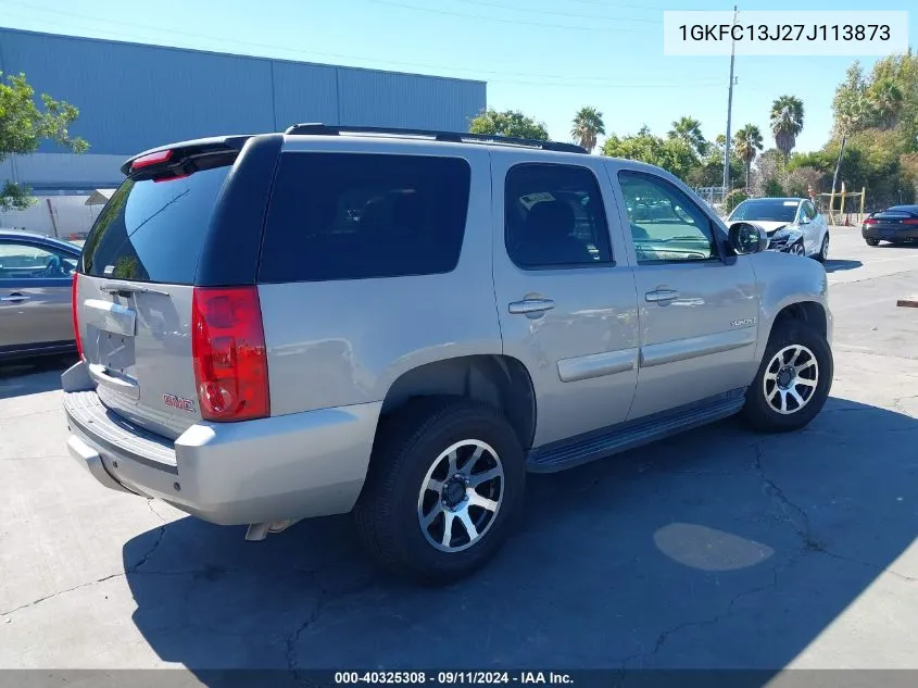 2007 GMC Yukon Commercial Fleet VIN: 1GKFC13J27J113873 Lot: 40325308