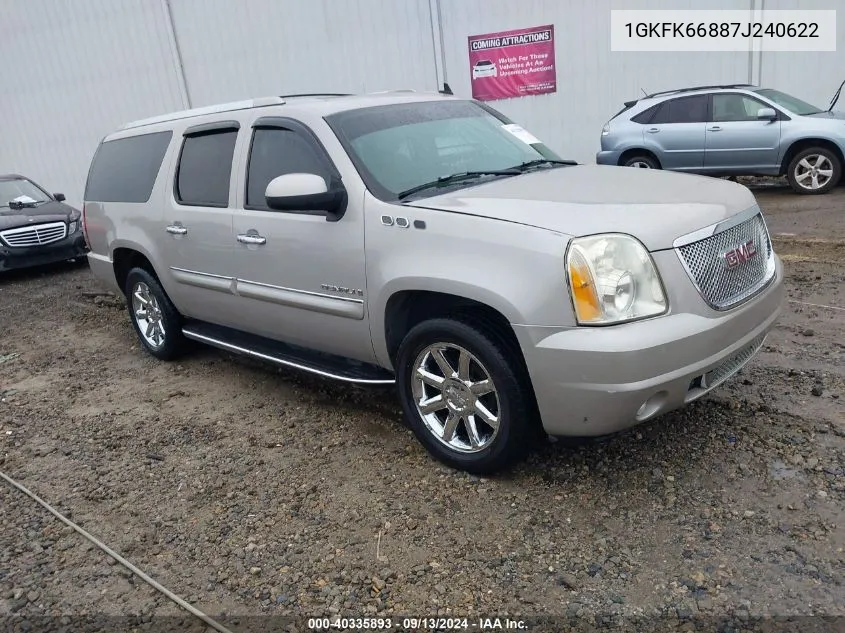 1GKFK66887J240622 2007 GMC Yukon Xl 1500 Denali