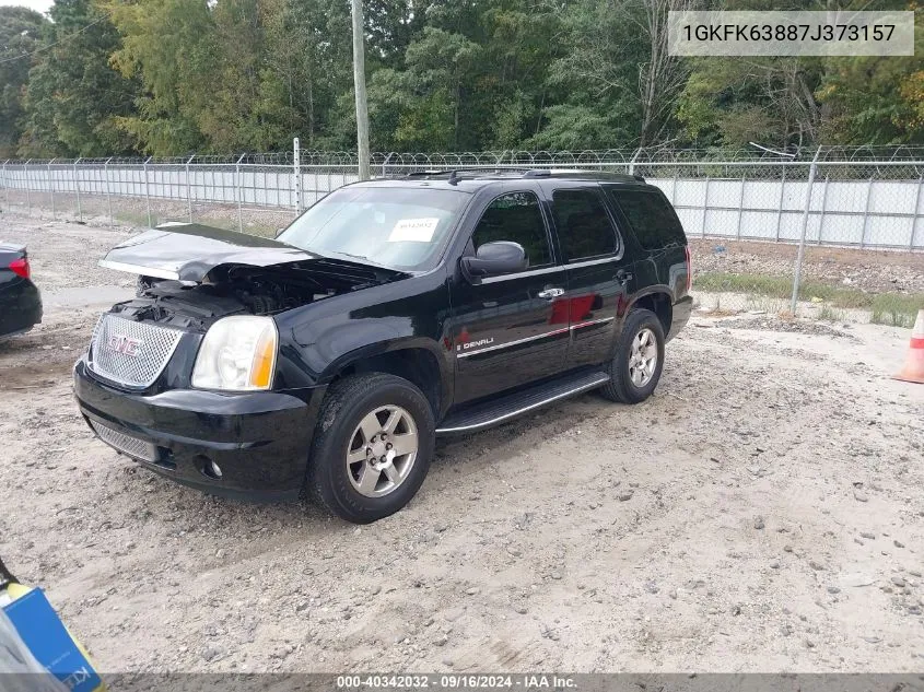 1GKFK63887J373157 2007 GMC Yukon Denali