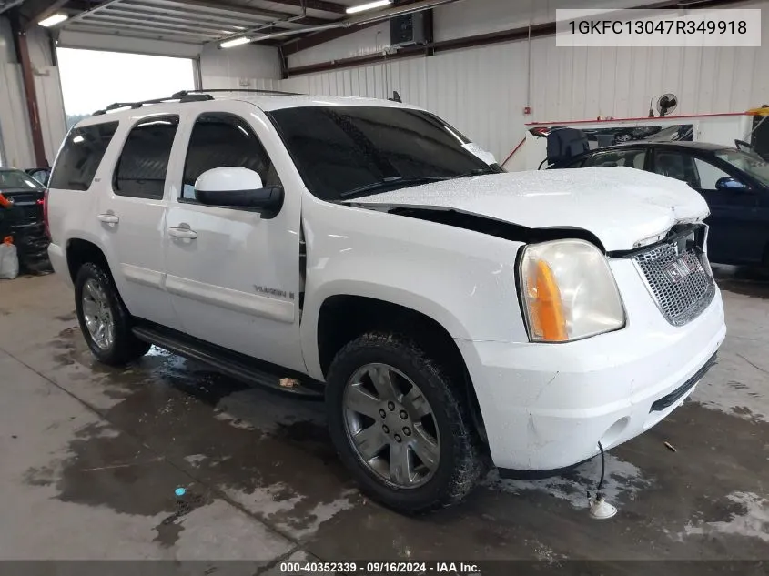 2007 GMC Yukon Slt VIN: 1GKFC13047R349918 Lot: 40352339