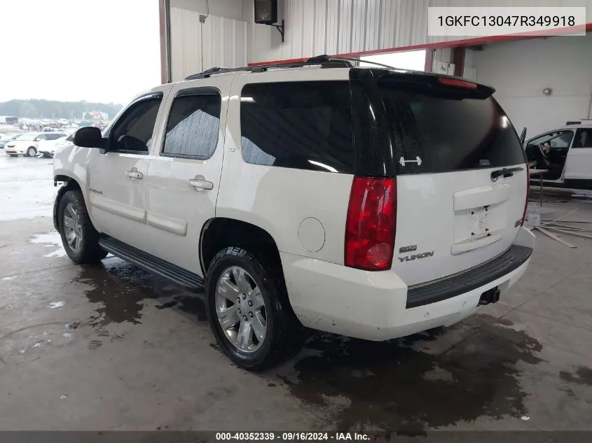 2007 GMC Yukon Slt VIN: 1GKFC13047R349918 Lot: 40352339