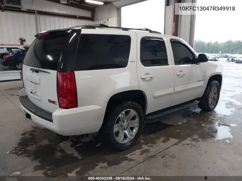 2007 GMC Yukon Slt VIN: 1GKFC13047R349918 Lot: 40352339