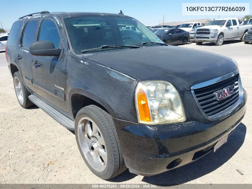 2007 GMC Yukon Commercial Fleet VIN: 1GKFC13C77R266039 Lot: 40375283