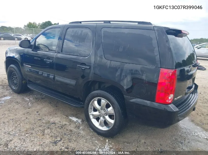 2007 GMC Yukon Commercial Fleet VIN: 1GKFC13C07R399046 Lot: 40388294