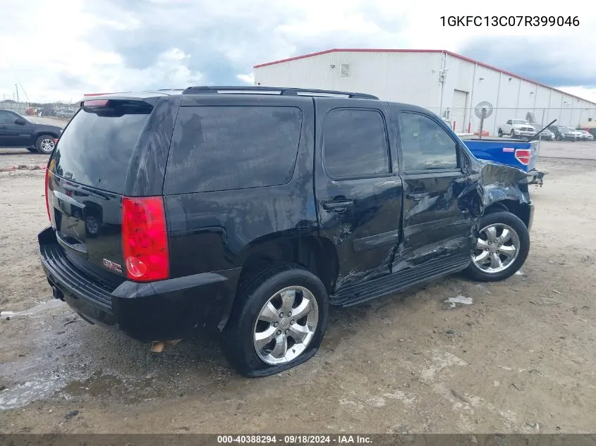 2007 GMC Yukon Commercial Fleet VIN: 1GKFC13C07R399046 Lot: 40388294