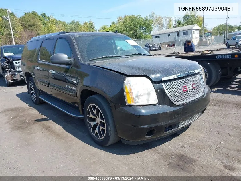 2007 GMC Yukon Xl 1500 Denali VIN: 1GKFK66897J390481 Lot: 40399379